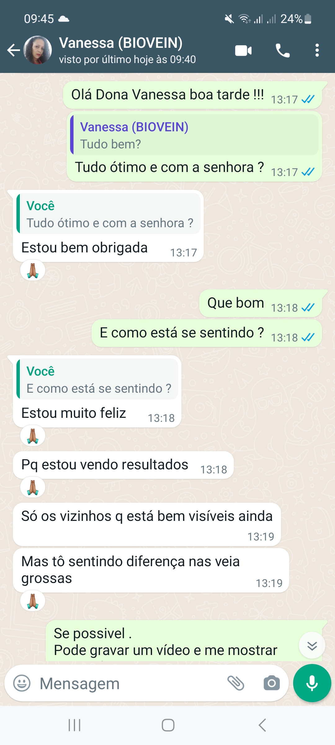 DEPOIMENTO DE CLIENTE